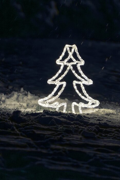 3D-julgran LED 45,5 cm Konstsmide